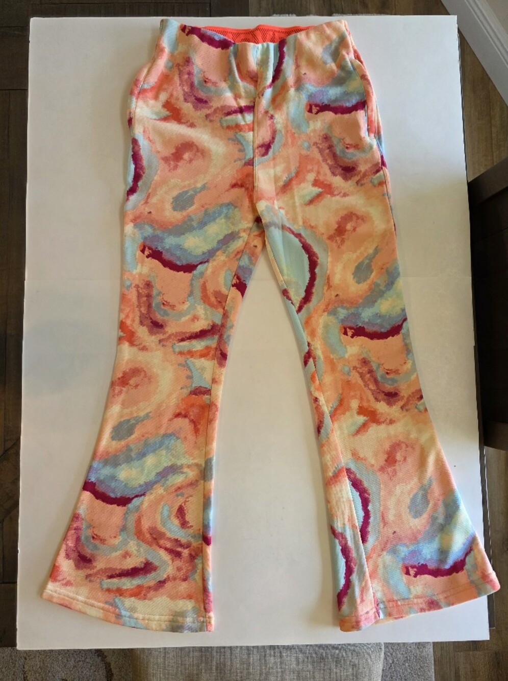 Free People Movement "All That" Wide Leg Tie Dye Printed Pants Athleisure SZ XS - Picture 2 of 9
